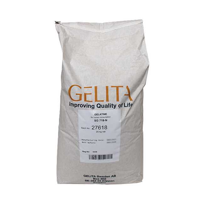 Gelatine 220 bloom,20 mesh-25kg - Netverslun Skeljungs