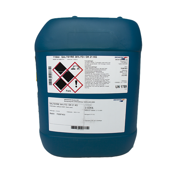 Hydrochloric acid 36% E507-21kg