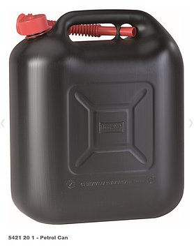 Bensínbrúsi með stút 20 Ltr